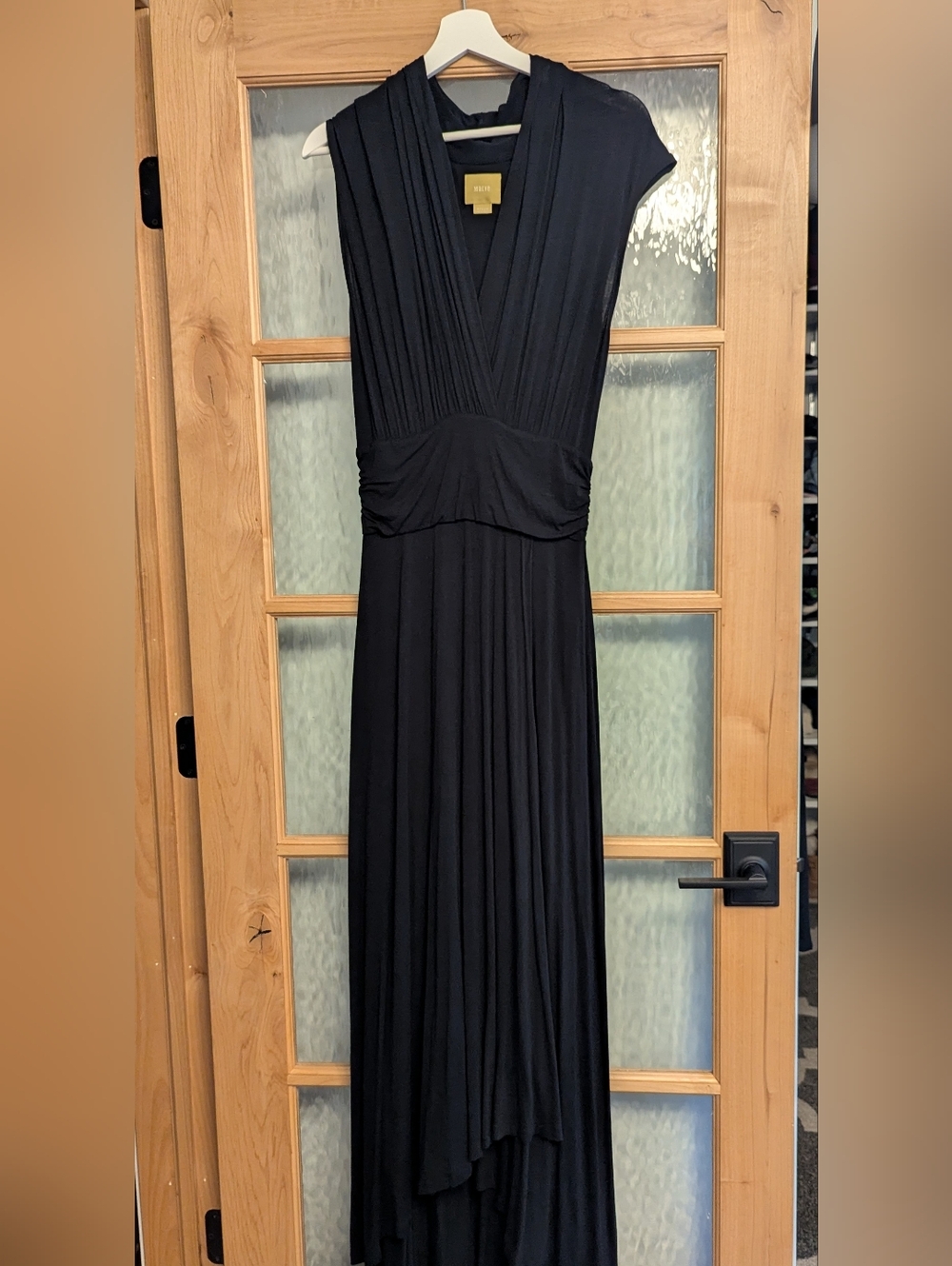 Maeve Black V-Neck Maxi Dress